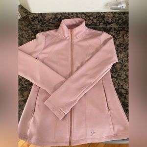 Petal pink zip up never worn